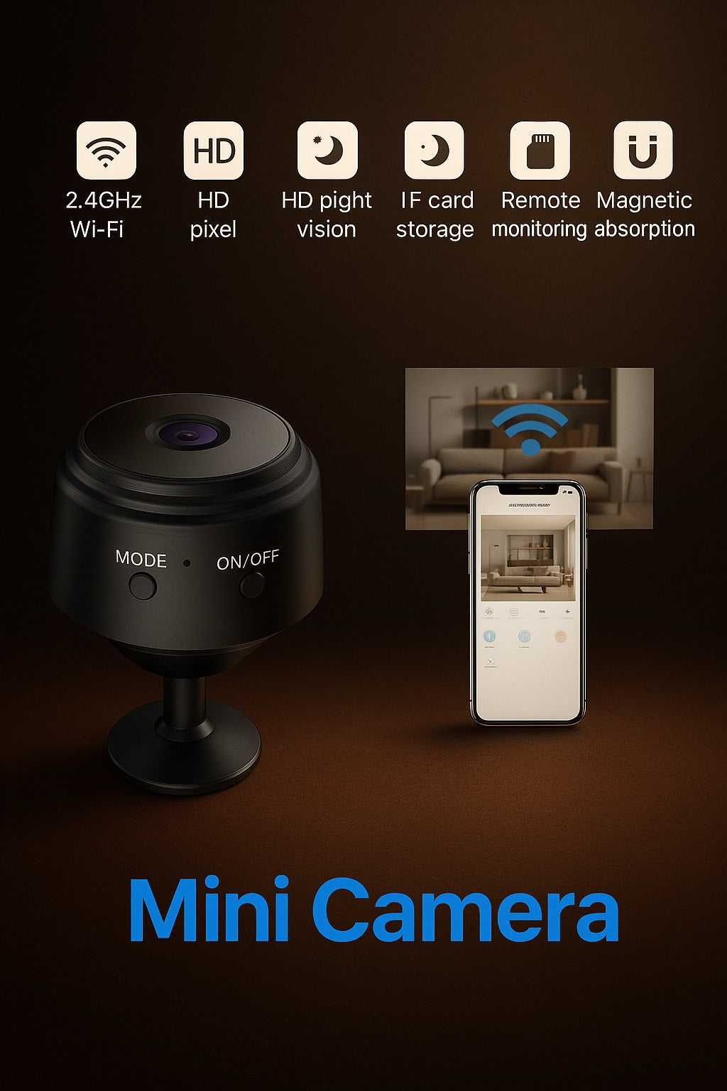 Rechargeable Wi-Fi HD CCTV Live Camera