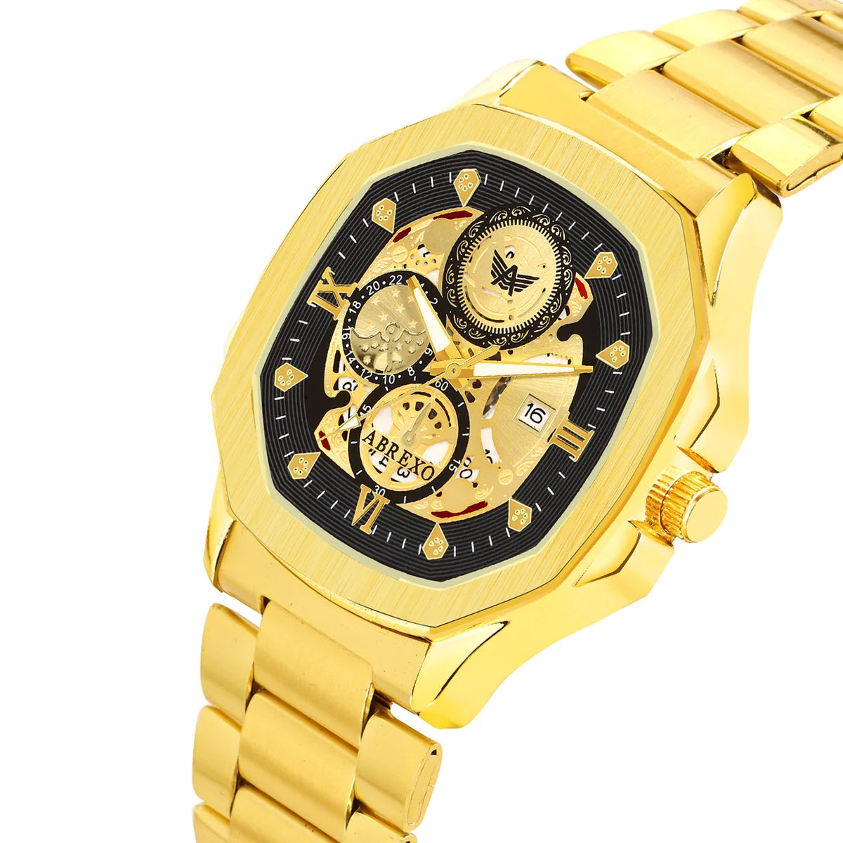 ABREXO GODFATHER Series Analog Watch For Men (Quartz, Stainless Steel)AB15