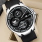 ABREXO, Black Dial Black Magnet Strap Analog Watch For Men (Quartz, Date Display, Men)AB24