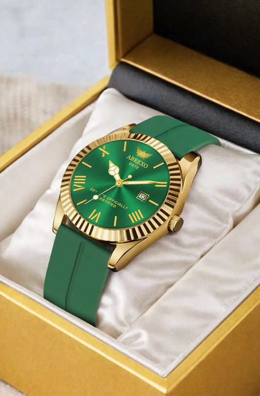 ABREXO, TYCOON Series Date Working Analog Watch For Men (Green)