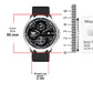 ABREXO, Black Dial Black Magnet Strap Analog Watch For Men (Quartz, Date Display, Men)AB24