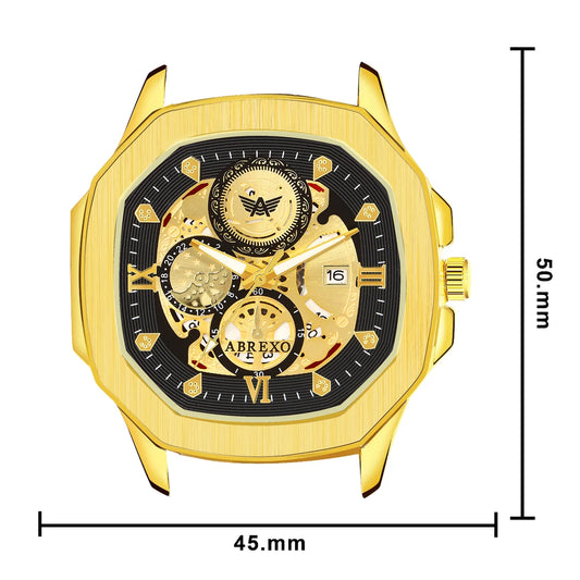 ABREXO GODFATHER Series Analog Watch For Men (Quartz, Stainless Steel)AB15