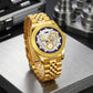 ABREXO Abx1775 Silver Dial Gold Watch Analog Watch - For Men