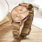 ABREXO MOCHA CRUSH I Rose Gold Dial I Brown IP Long Life Plating I Quartz Girls Analog Watch  - For Women Abx21