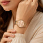 ABREXO MOCHA CRUSH I Rose Gold Dial I Brown IP Long Life Plating I Quartz Girls Analog Watch  - For Women Abx21