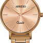 ABREXO MOCHA CRUSH I Rose Gold Dial I Brown IP Long Life Plating I Quartz Girls Analog Watch  - For Women Abx21