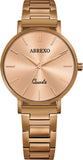 ABREXO MOCHA CRUSH I Rose Gold Dial I Brown IP Long Life Plating I Quartz Girls Analog Watch  - For Women Abx21