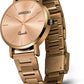 ABREXO MOCHA CRUSH I Rose Gold Dial I Brown IP Long Life Plating I Quartz Girls Analog Watch  - For Women Abx21