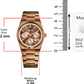 ABREXO CEO Series I Brown Dial Date Working I IP Long Life Plated Brown Chain Quartz Analog Watch - For Men Abx2501