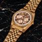 ABREXO ABX3500 Brown Chrono RLX Business Class Watch