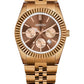 ABREXO ABX3500 Brown Chrono RLX Business Class Watch