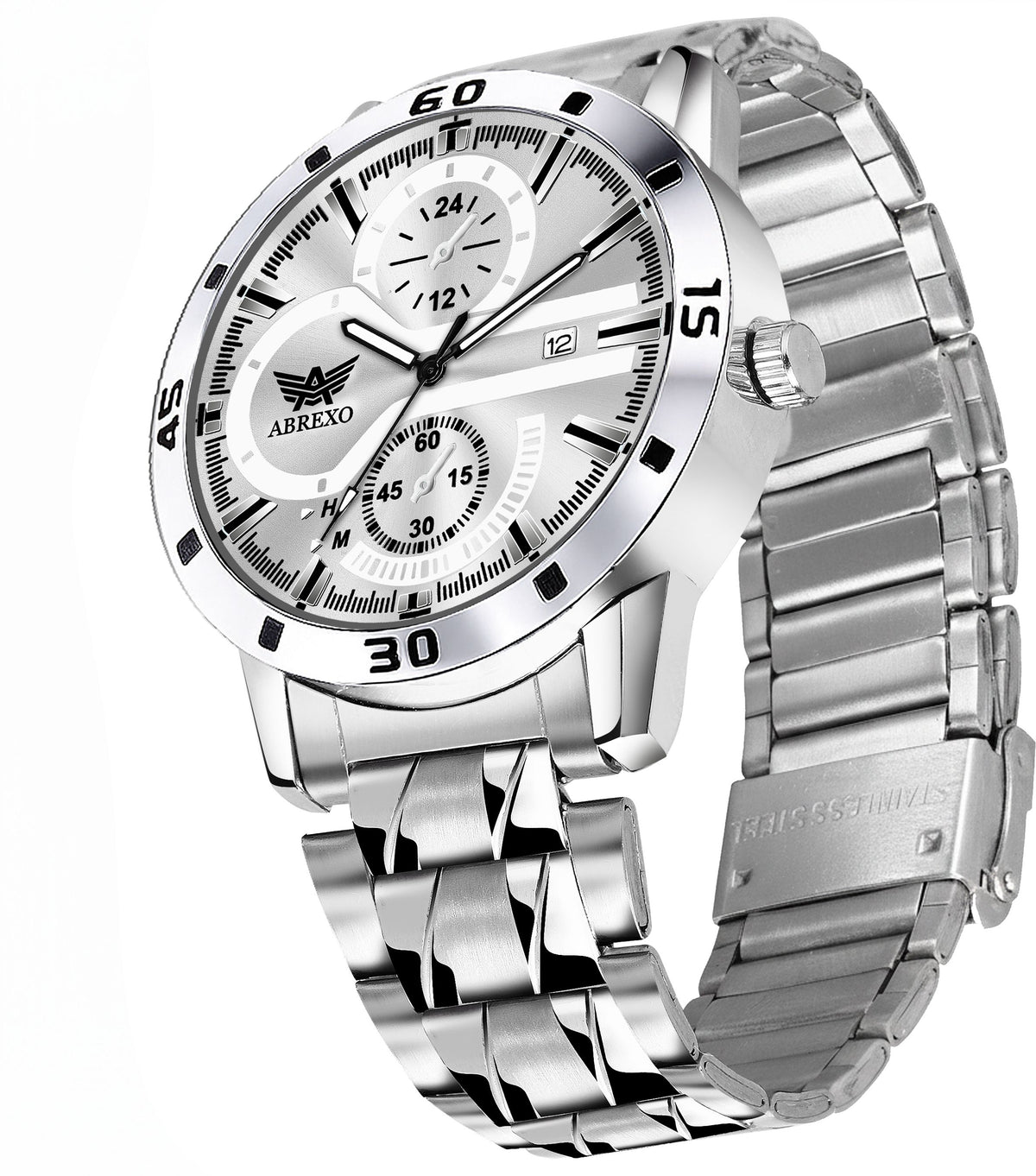 ABREXO Abx4022-Silver Watch is an analog quartz watch for men
