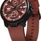 Abrexo Chronograph Look Date Working Dial Silicone Strap Watch For Boys Men Analog Watch ABX4025