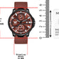 Abrexo Chronograph Look Date Working Dial Silicone Strap Watch For Boys Men Analog Watch ABX4025