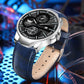 ABREXO Chronograph Look Date Working Blue Magnetic Silicone Strap Quartz For Boys Analog Watch  - For Men Abx4031