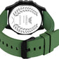 ABREXO Captain Series Date Working Square Green Dial Quartz Mechanism Watch Analog Watch  - For Men Abx5010-All Green Silicone Strap