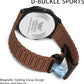 ABREXO New Arrival Arabic Style Silicone Magnet Strap Date Working QuartzWatch For Boys Analog Watch  - For Men Abx7201