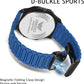 ABREXO New Arrival Arabic Style Silicone Magnet Strap Date Working QuartzWatch For Boys Analog Watch  - For Men Abx7202
