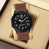 ABREXO New Arrival Arabic Style Silicone Magnet Strap Date Working QuartzWatch For Boys Analog Watch  - For Men Abx7201