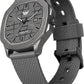 ABREXO PHANTOM Series I Gun Metal I Grey Dial I Date Working I Grey Mesh Strap Analog Watch  - For Men Abx8202 GUN GRY