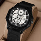 ABREXO Chronograph Look Date Working Arabic Magnet Silicon Strap Quartz Watch For Boys Analog Watch  - For Men Abx8321