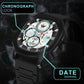 ABREXO Chronograph Look Date Working Arabic Magnet Silicon Strap Quartz Watch For Boys Analog Watch  - For Men Abx8321