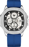 ABREXO Chronograph Look Date Working Arabic Magnet Silicon Strap Quartz Watch For Boys Analog Watch  - For Men Abx8331-SL BK BL