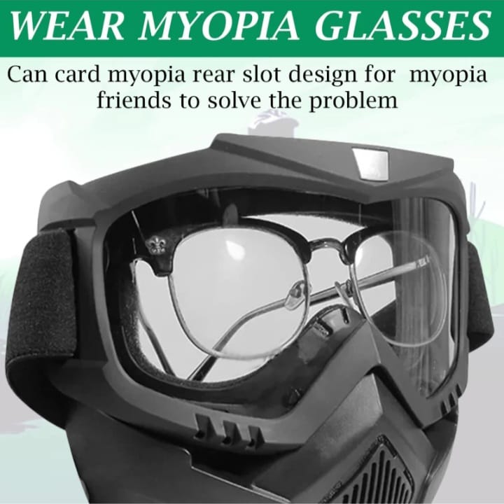 Transparent Full Faceshield Reusable Dustproof Anti-fog Mask Safety Glasses