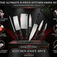 8 Pcs Stainless Steel Knife Sets for Kitchen