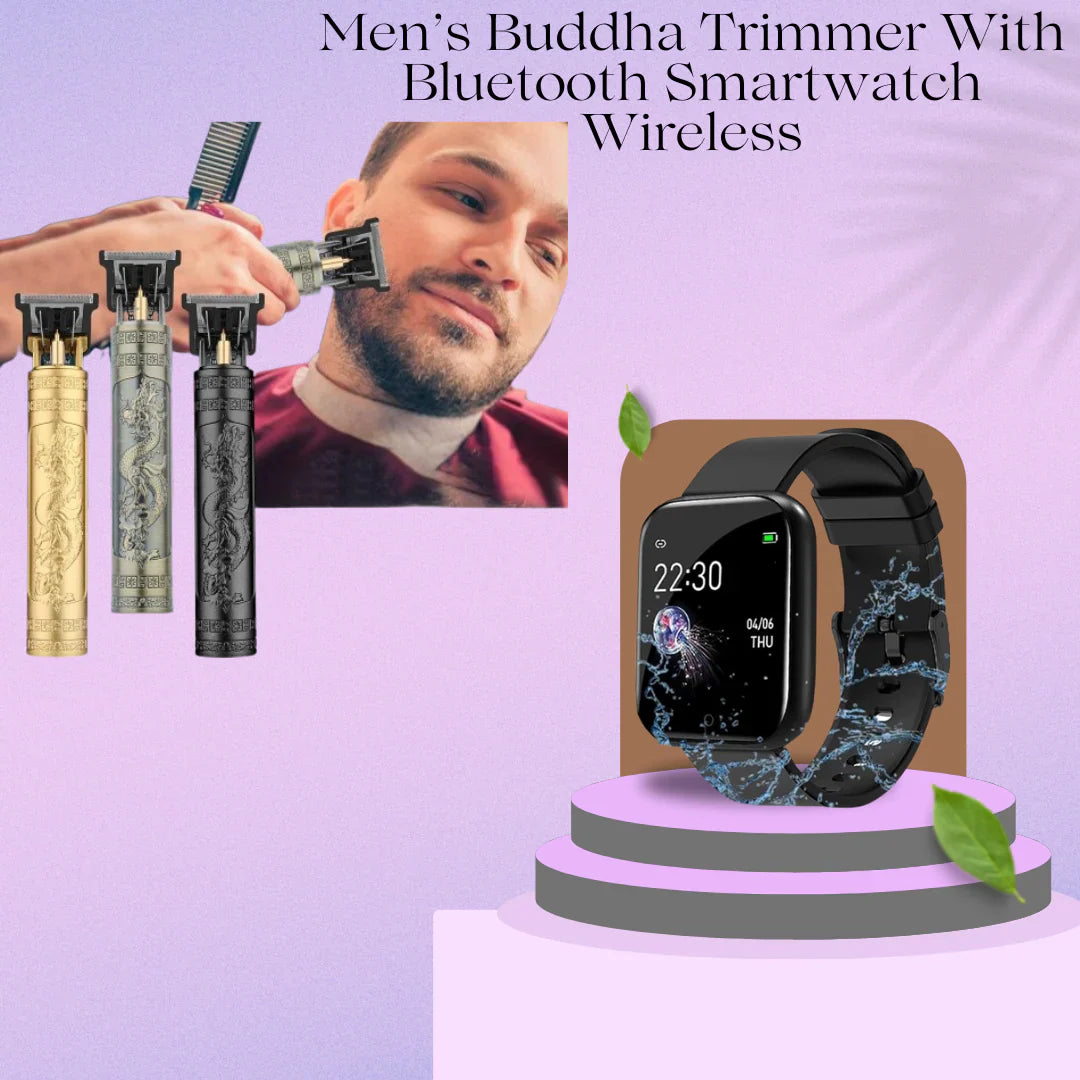 Trimmer Bluetooth Smartwatch Wireless Mens Buddha