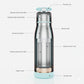 Leak-Proof Glass Water Bottle with Protective Silicone Sleeve