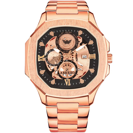 ABREXO GODFATHER Series Analog Watch For Men (Quartz, Stainless Steel)AB15