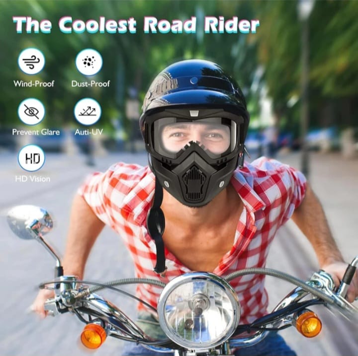 Transparent Full Faceshield Reusable Dustproof Anti-fog Mask Safety Glasses