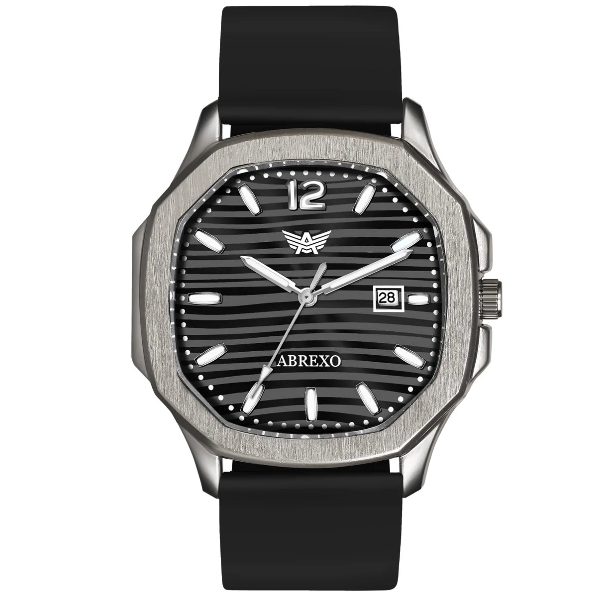 ABREXO Gun Metal Series Analog Watch For Men AB16