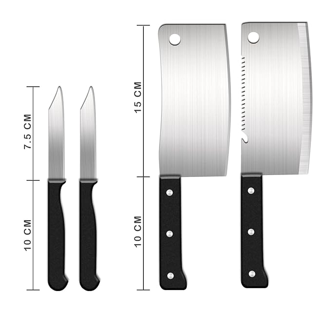 8 Pcs Stainless Steel Knife Sets for Kitchen