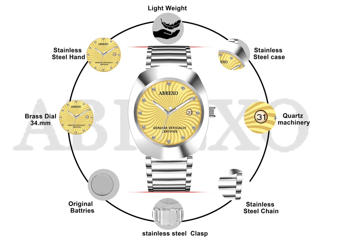 ABREXO CALI CARTEL Series Analog Watch For Men (Quartz, Stainless Steel)AB13