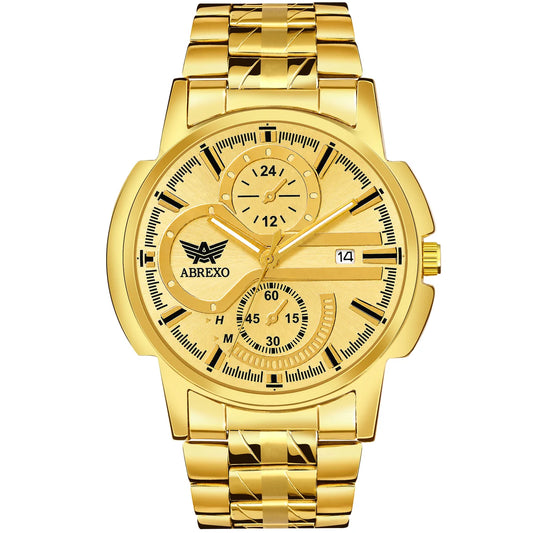 ABREXO BANDITS Series Analog Watch For Men (Quartz, Stainless Steel)AB10