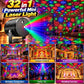 32-in-1 Laser Light Powerful Decoration Light Machine with Stand