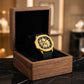 Quad Luxe Skeleton Golden Watch