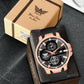 ABREXO, ALPHA Series Analog Watch For Men (Quartz, Silicone, Rosegold)AB20