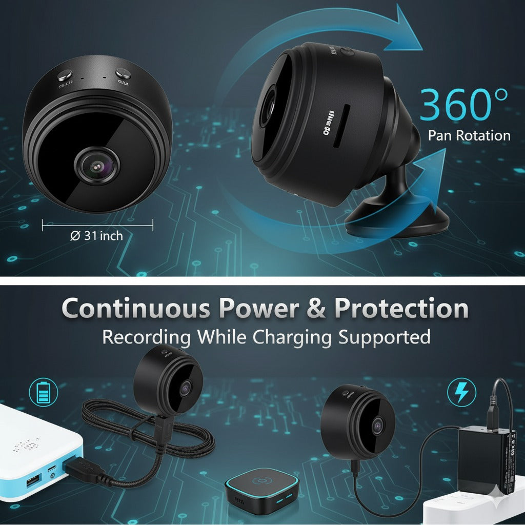 Rechargeable Wi-Fi HD CCTV Live Camera