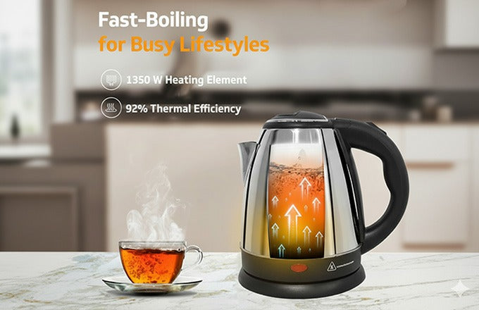 Electric Kettle – Fast Boiling, Safe &amp; Energy Efficient