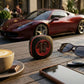 CTRL8 K7 true wireless earbuds with AI ENC-P in a sleek charging case placed on a cafe table with a coffee cup, phone, and car keys, ideal for casual outings.