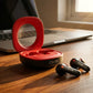 CTRL8 K7 true wireless earbuds with AI ENC technology in black and red design