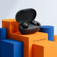 CTRL8 A6S true wireless earbuds with sleek black charging case on colorful geometric blocks