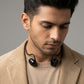 User wearing CTRL8 VV4 Air Bone Conduction Neckband for hands-free calls and music playback