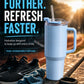 Premium Large Capacity Tumbler with Straw & Handle