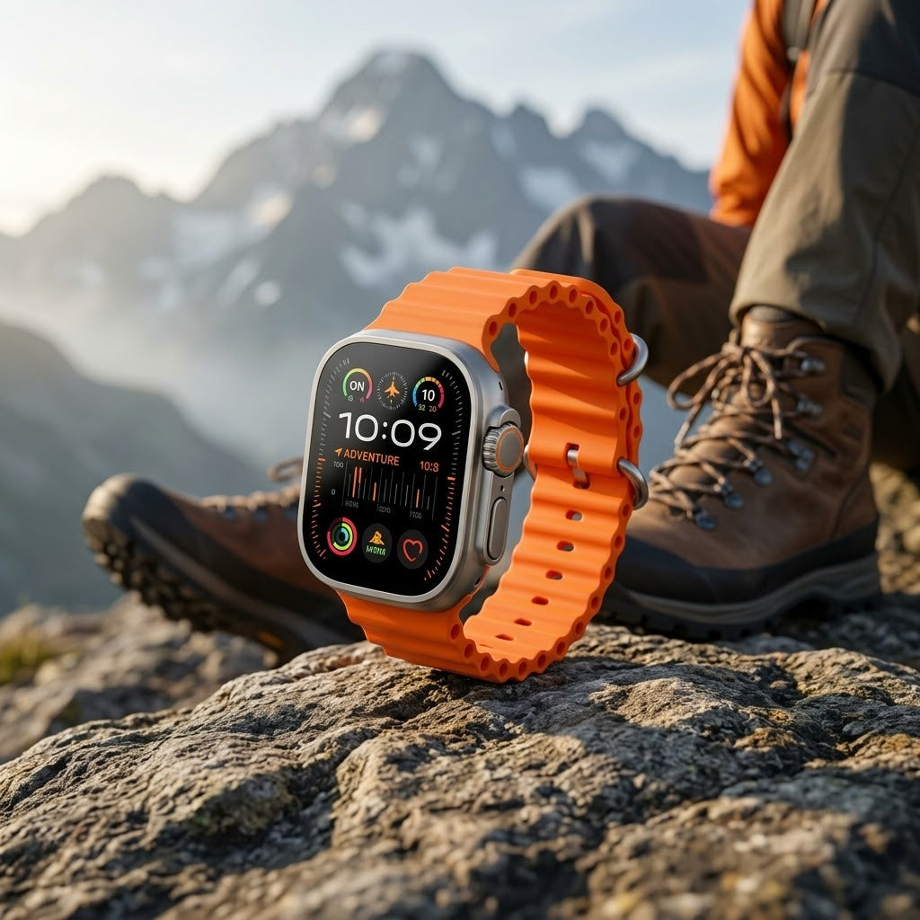 Ultra Active Smartwatch with Orange Sport Band - BMS