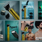 Unisex Precision Hair Trimmer with Adjustable Close-Cut Blades