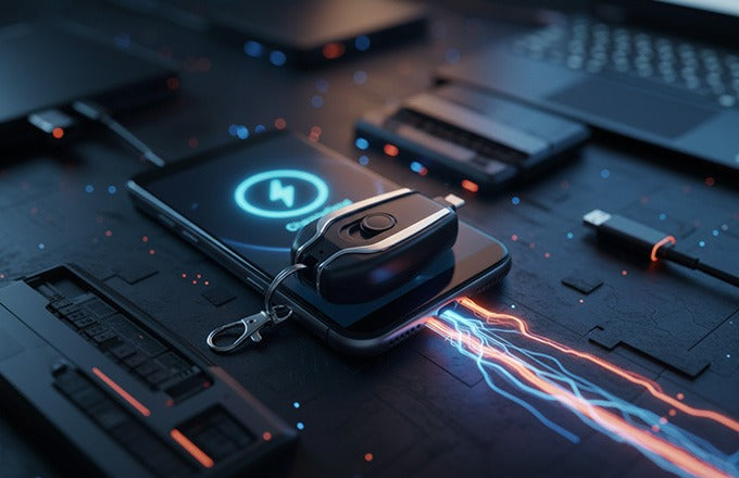 Mini Keychain Power Bank 1500mAh | Pocket-Friendly Fast Charger | Type-C & iOS Ready